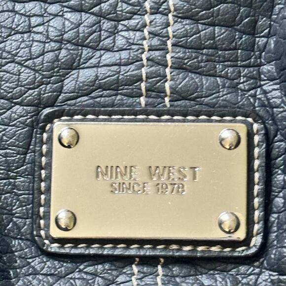 Nine West Black Leather Silver 0 B 24 - Picture 2 of 5